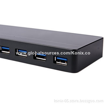 Super Speed 5Gbps 7-port USB3.0 Hub with 1 DCP Charging Port
